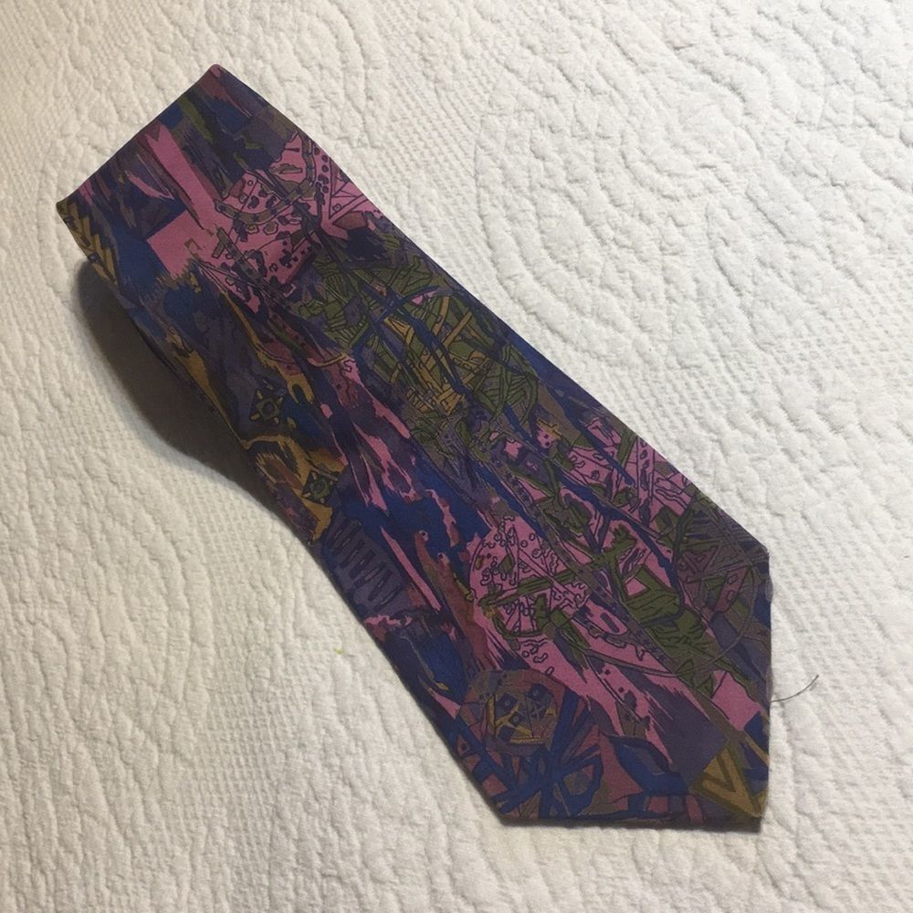 Mulberry Graphic silk tie